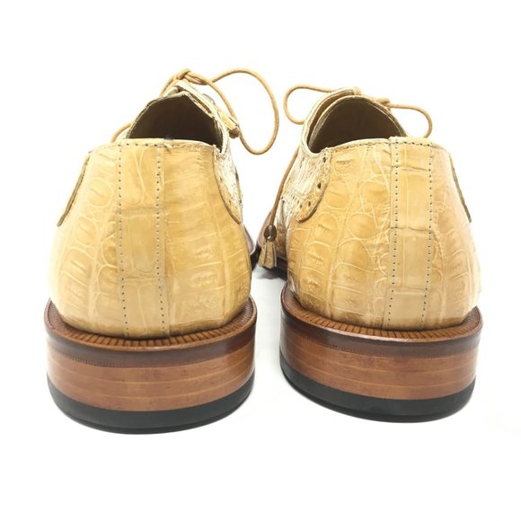NEW David Eden Oxfords Shoe Size 9 Beige Crocodile main image 10